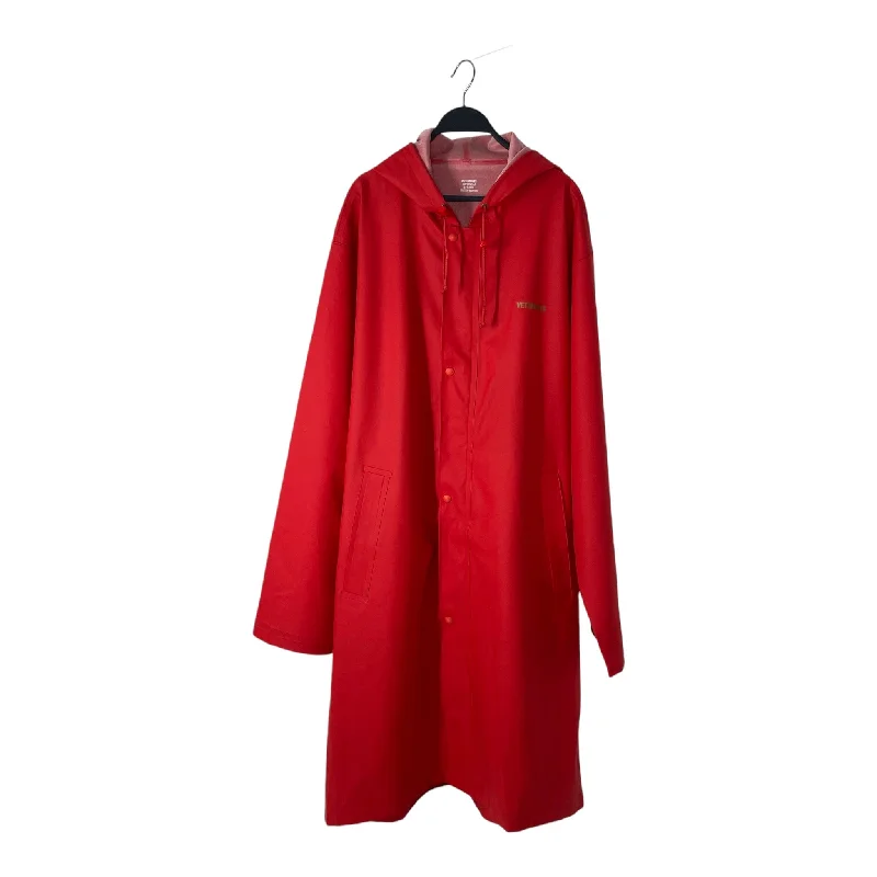 VETEMENTS/Poncho/OS/Polyester/RED/RED RAINCOAT