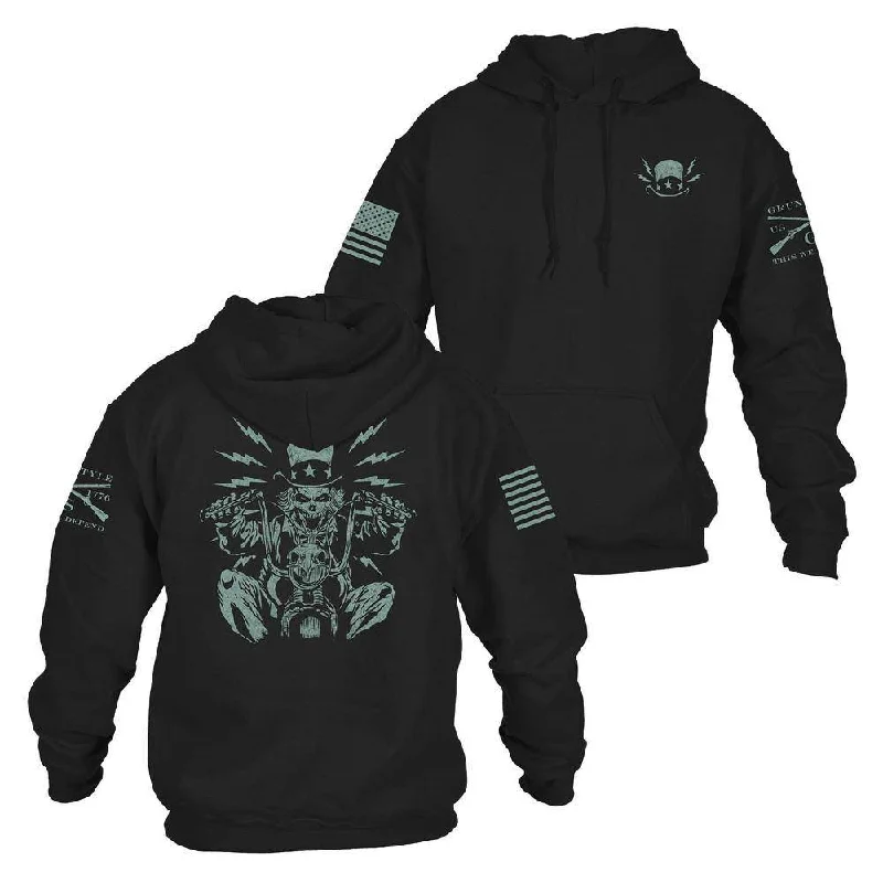 Uncle Sam Freedom Rider Hoodie - Black