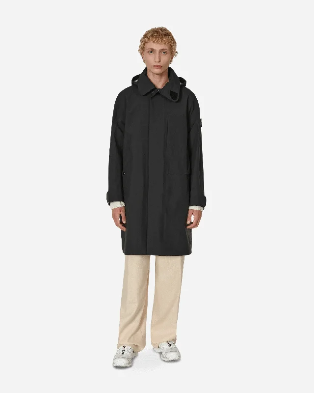 Long GORE-TEX Trench Coat Black