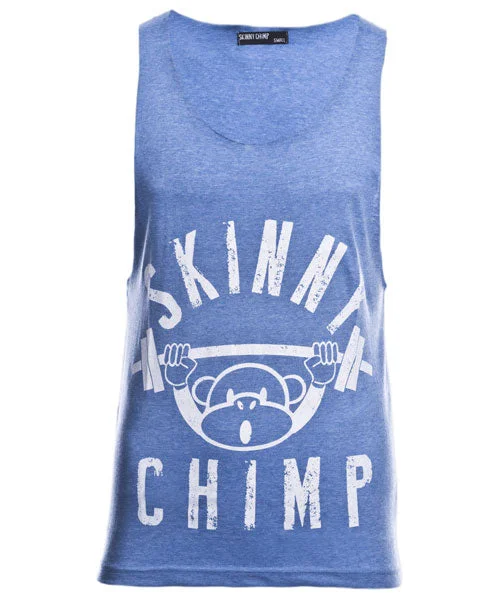 Classic Raw Cut Gym Vest -  Pale Blue