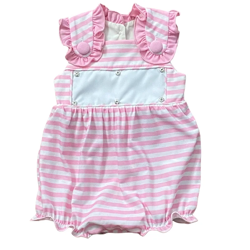 Swap-A-Smock Pink Stripe Knit Bubble